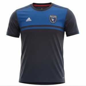 Adidas Men's Royal Blue and Black San Jose Earthquakes Jersey